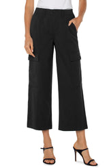 Liverpool Cargo Crop Pant / Black