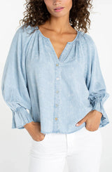 Liverpool Top / Rose Ice Blue