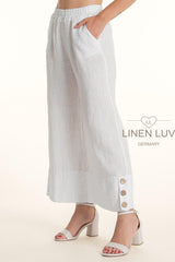 Linen Luv Linen Pant / Bianco White