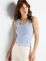 Nic & Zoe Scoop Tank / Powder Blue