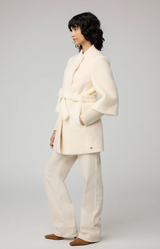 Soia & Kyo Wool Mariah Coat / Powder