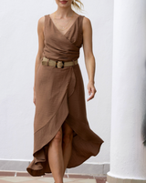 Frank Lyman Wrap Dress / Cocoa