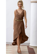 Frank Lyman Wrap Dress / Cocoa