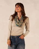 Nile Leaf Infinity Scarf