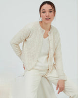 Mus & Bombon Sabada Pointelle Cardi / Ecru
