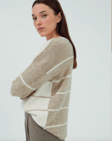 Guajar Stripe Sweater / Ecru