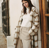 Mus & Bombon Belena Plaid Coat / Toast