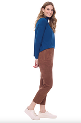 ILTM Faux Suede Gigi Pant / Tobacco