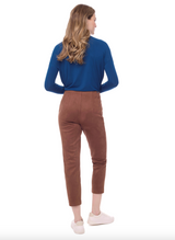 ILTM Faux Suede Gigi Pant / Tobacco