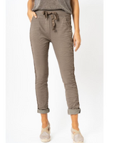 Tuxedo Stripe Pant / Taupe