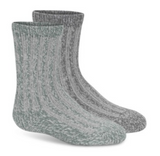 Lemon Boot Crew Sock  2 Pack/ Green/ Grey