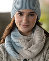 Lemon Dip Dye Infinity Scarf