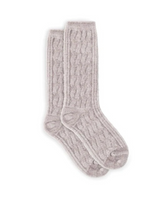 Lemon Velvet Sock / Taupe Gray