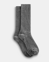 Lemon Velvet Sock / Charcoal