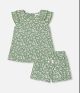 Deux par Deux Blouse & Short Set