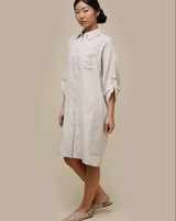 Uchuu Linen Shirtdress / Sand