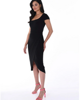 Frank Lyman Wrap Dress / Black