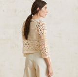 Yerse Crochet Cardigan / Ecru