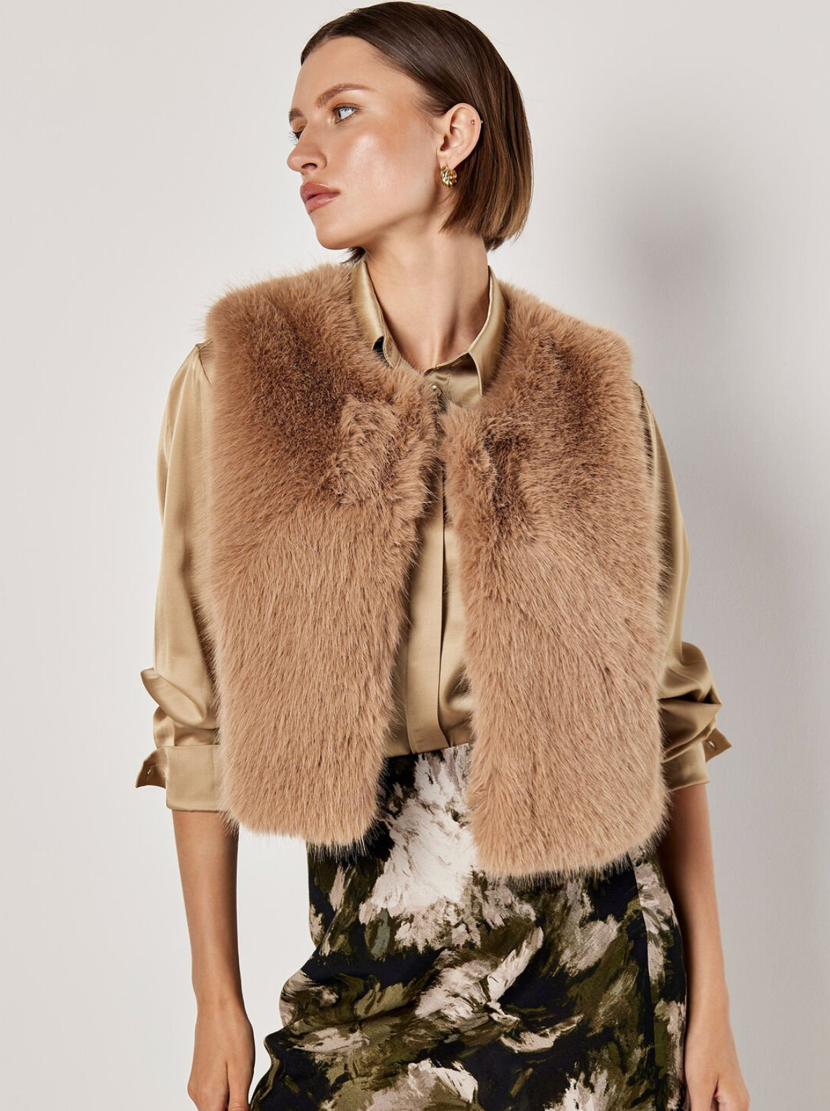 Apricot Faux Fur Vest – shopdidisboutique