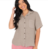 Linen Shirt / Latte
