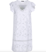 Eyelet Summer Dress  / White