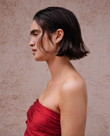 Yerse Strapless Maxi Dress / Terracotta