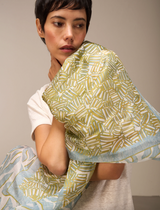 Nile Silk Scarf / Denim