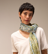 Nile Silk Scarf / Denim