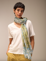 Nile Silk Scarf / Denim
