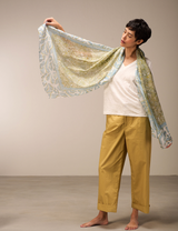 Nile Silk Scarf / Denim