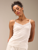 Nile Reversible Lace Cami / Soft White