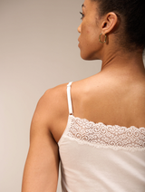 Nile Reversible Lace Cami / Soft White