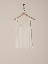 Nile Reversible Lace Cami / Soft White