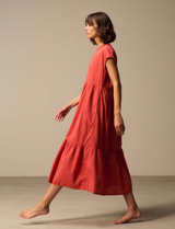 Nile Emroidered Dress / Rooibos
