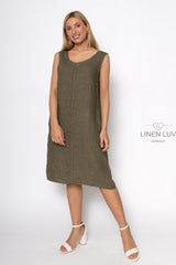 Linen Luv Dress / Olive