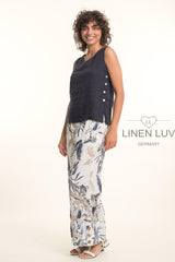 Linen Luv Top / Navy