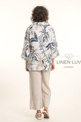 Linen Luv Blouse / Botanical Print