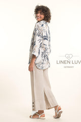 Linen Luv Blouse / Botanical Print