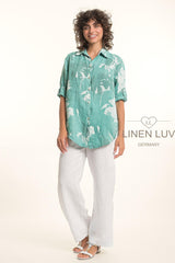 Linen Luv Blouse / Lago