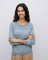Yerse Cotton Sweater / Stripe