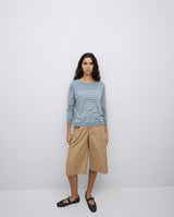 Yerse Cotton Sweater / Stripe