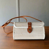 Sac seau en rotin - Blanc