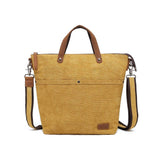 Davan Cotton Linen Shoulder & Crossbody Bag / Mustard