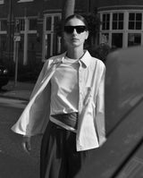 Yerse Shirt / Ecru Pinstripe