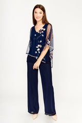 Frank Lyman Brushstroke Top / Midnight