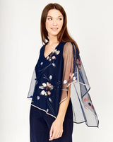 Frank Lyman Brushstroke Top / Midnight