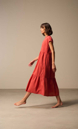 Nile Emroidered Dress / Rooibos