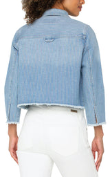 Liverpool Pinstripe Jacket / Sunset