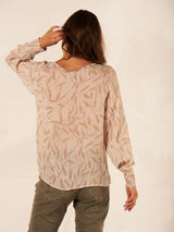Nile Wheat Print Blouse
