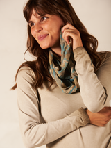 Nile Leaf Infinity Scarf